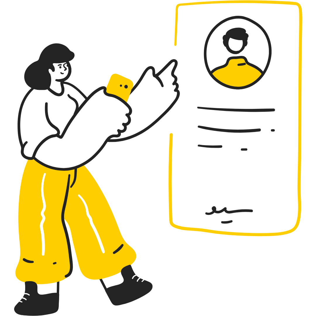 カフェで談笑する女性や街を案内する男性など、多様なアテンダーが生き生きと活動している様子